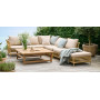 Sika-Design Maggie Exterior pouf module, Natural (ALU), ambient