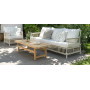 Sika-Design Caroline Exterior divano a 3 posti, Bianco colomba (ALU), ambientazione