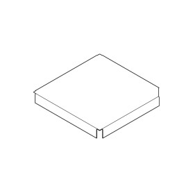 Fim copertura 40 x 40 cm per base ALU 4