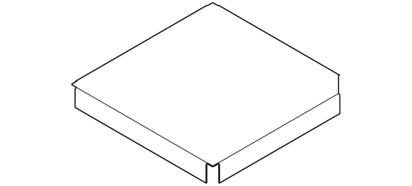 Fim cover 40 x 40 cm for base ALU 4