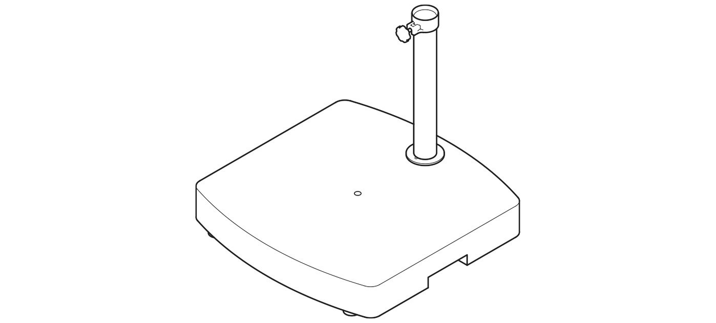Fim Betonsockel 60 kg für Wall