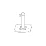 Fim piastra di fissaggio 30 x 30 cm con tronchetto