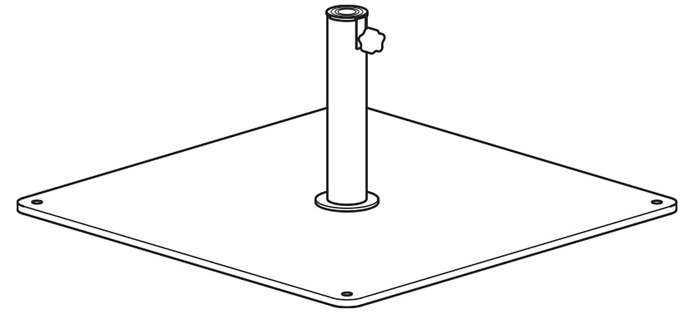 Fim steel plate base 50 kg
