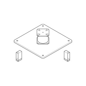 Fim Bodenplatte 45 x 45 cm für Quadruplo