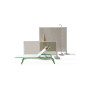 Zed Trennwand, Grau eloxiertes Aluminium