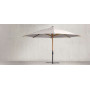 Montecarlo ombrellone, Legno e grafite, beige
