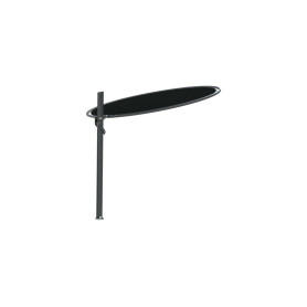 Eclipsum PX round umbrella, R 300 cm, Black RAL 9005, Sunbrella Black