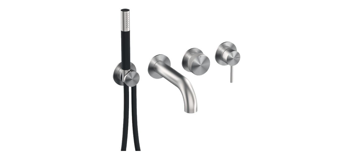 Concealed bathtub mixer with handshower Boss W4MBP.CD
