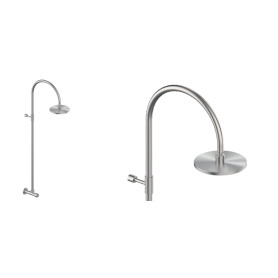 Outdoor wall shower with self-closing tap Community W98.AST