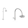 Outdoor wall shower with self-closing tap Community W98.AST