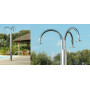 Outdoor shower with several showerheads Community C140.3, C140.3