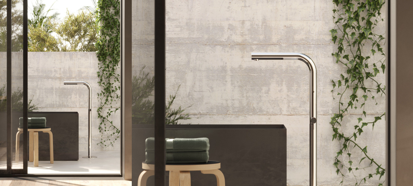 Freestanding bathtub column Skinny S40V, S40V