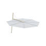 Versa PX okrogel senčnik, R 350 cm, Grey Beige RAL 1019, Solidum Natural