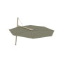 Versa PX okrogel senčnik, R 350 cm, Grey Beige RAL 1019, Solidum Taupe