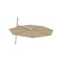 Versa PX ombrellone rotondo, R 350 cm, Grey Beige RAL 1019, Sunbrella Sand