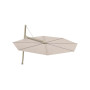 Versa PX ombrellone rotondo, R 350 cm, Grey Beige RAL 1019, Lin