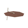 Versa PX okrugli suncobran, R 350 cm, Grey Beige RAL 1019, Terra