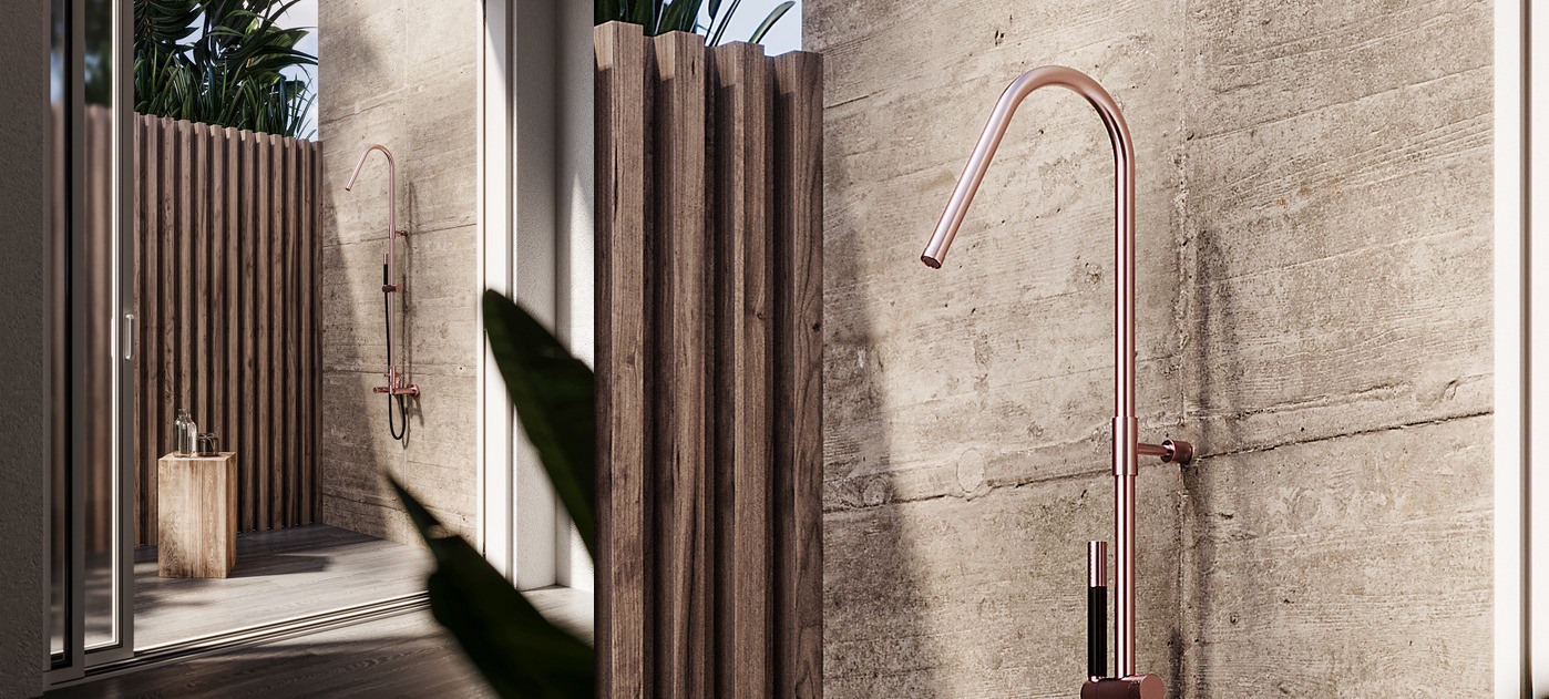 Outdoor wall shower Twiggy