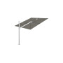 Spectra Straight ombrellone, 250 x 250 cm, Alluminio anodizzato, Solidum Grey