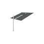 Spectra Straight senčnik, 250 x 250 cm, Luksiran aluminij, Sunbrella Flanelle