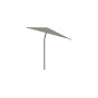 Nata square umbrella, 200 x 200 cm, Black RAL 9005, Solidum Taupe