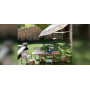 Paraflex WALL runder Sonnenschirm, R300 cm mit NEO-Arm und Wandhalterung, Ambiente 8