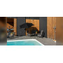 Paraflex WALL ombrellone rotondo, R270 cm con braccio NEO e supporto a parete, ambiente 9