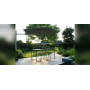 Paraflex MONO runder Sonnenschirm, R300 cm mit NEO Arm und Mast, Ambiente 4