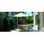 Paraflex MONO runder Sonnenschirm, R270 cm mit NEO Arm und Stange, Ambiente 3