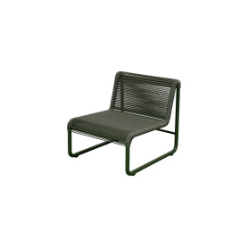 Cane-line Al Dente poltrona lounge, verde scuro