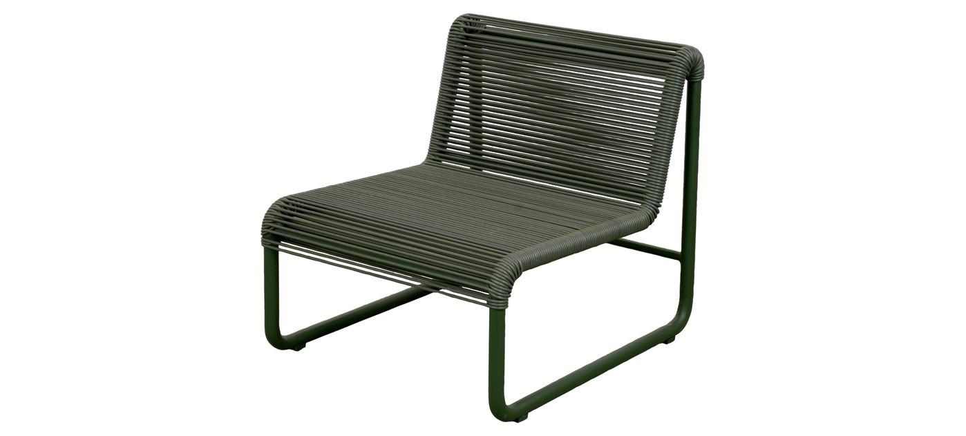 Cane-line Al Dente lounge chair, dark green