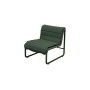 Cane-line Al Dente Loungesessel, Dunkelgrün, Kissen Y191 Delight Hellgrün