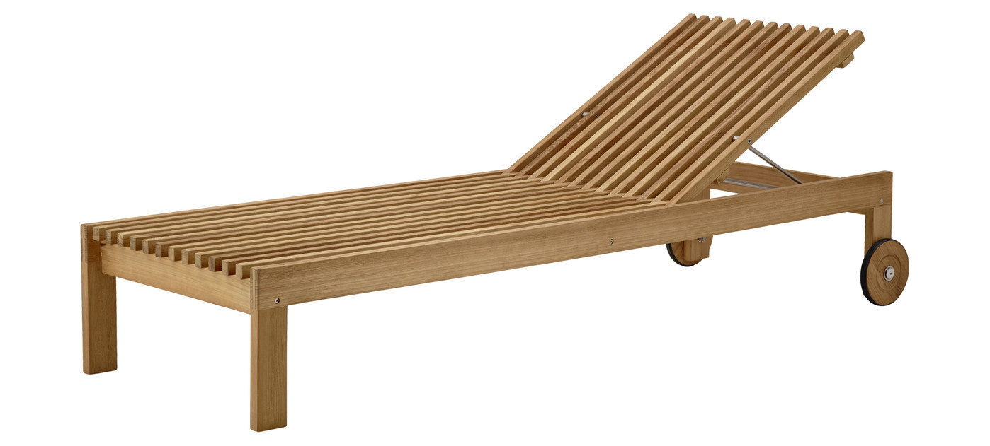 Cane-line Amaze sunbed, teak