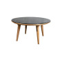 Cane-line Aspect Esstisch, Teak, Ø 144 cm, Sicherheitsglas, Rauchschwarz