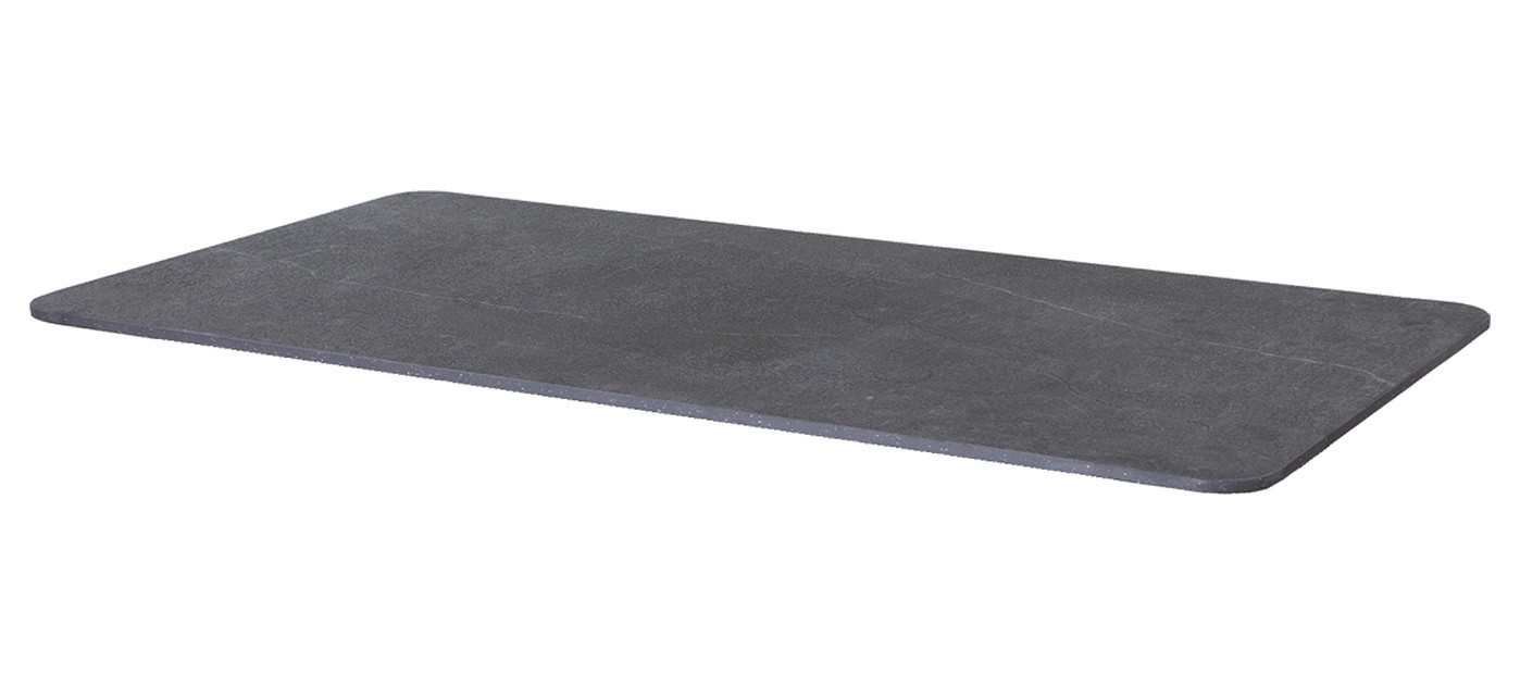 Cane-line Tischplatte 120 x 60 cm, Keramik, Fossil Schwarz