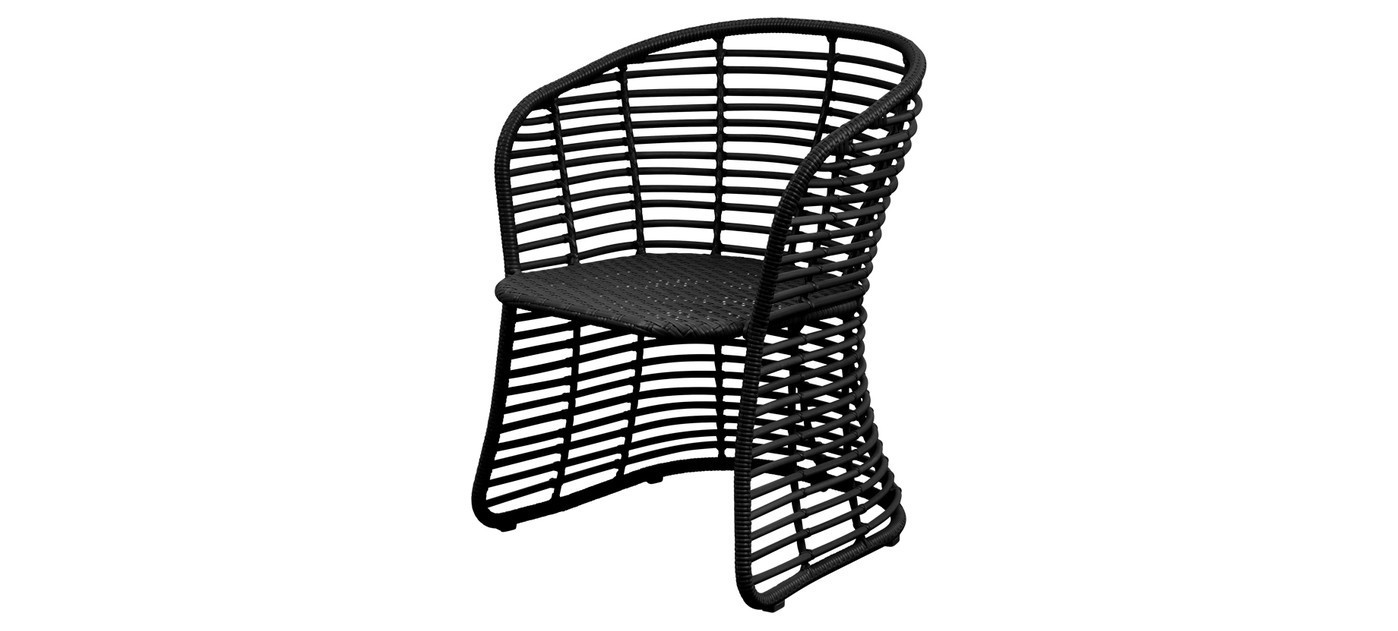 Cane-line Basket dining chair, graphite