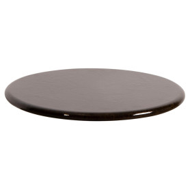 Cane-line piano del tavolo Ø 45 cm, pietra lavica smaltata, nero