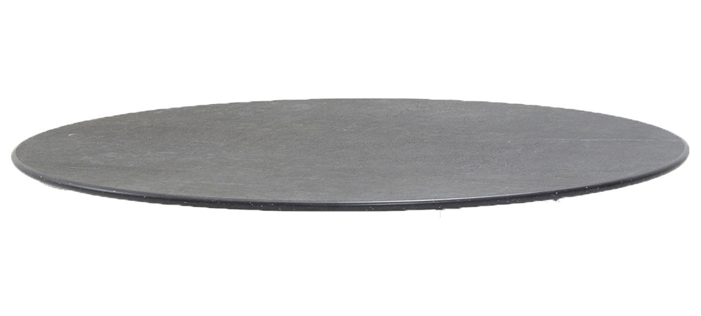 Cane-line table top Ø 70 cm, ceramic, fossil black