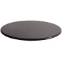 Cane-line table top Ø 70 cm, lava stone glazed, black
