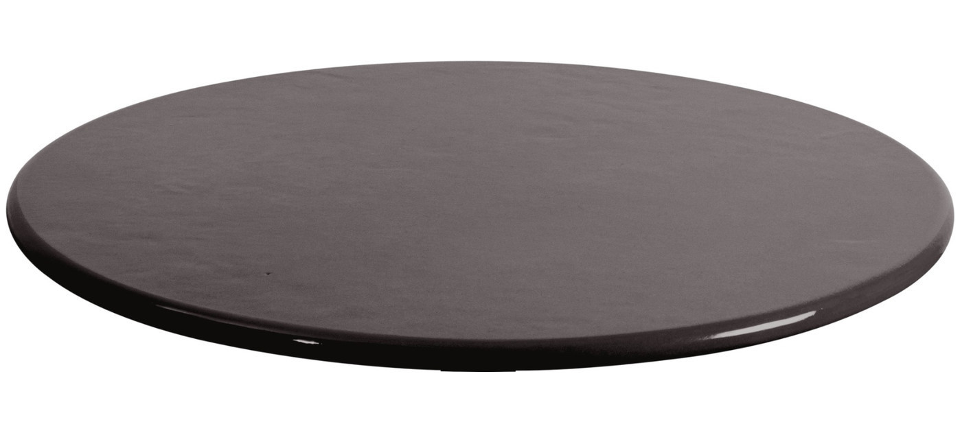 Cane-line table top Ø 70 cm, lava stone glazed, black