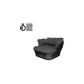 Cane-line Basket Loungesessel, Graphit/Grau