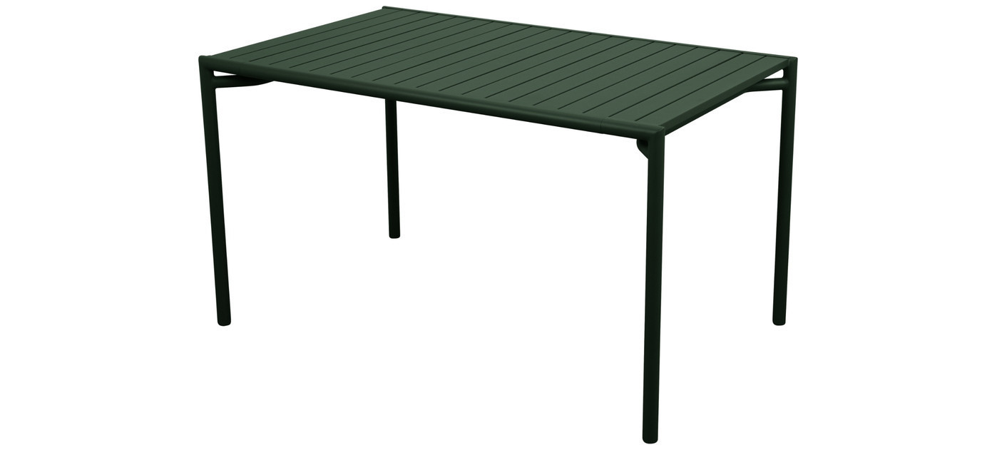 Cane-line Bliss rectangular dining table, dark green