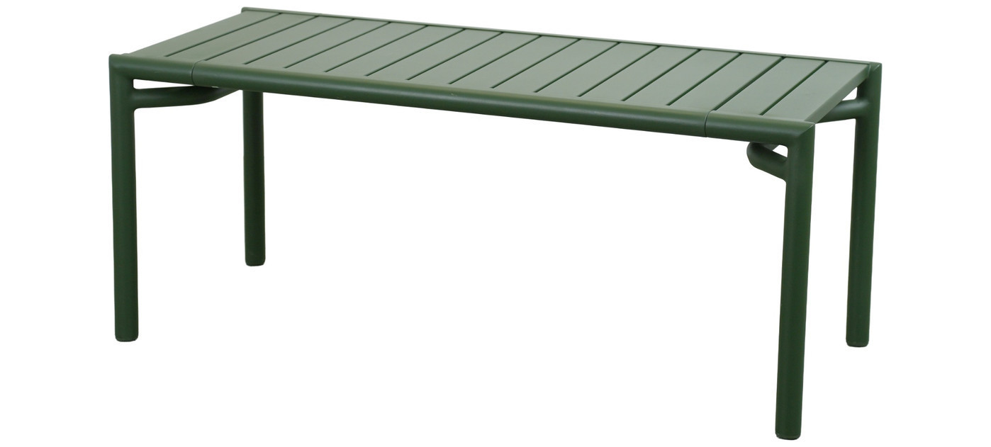 Cane-line Bliss coffee table/bench, dark green
