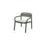 Cane-line Bliss lounge chair (outdoor), dark green, seat cushion Natté Sand