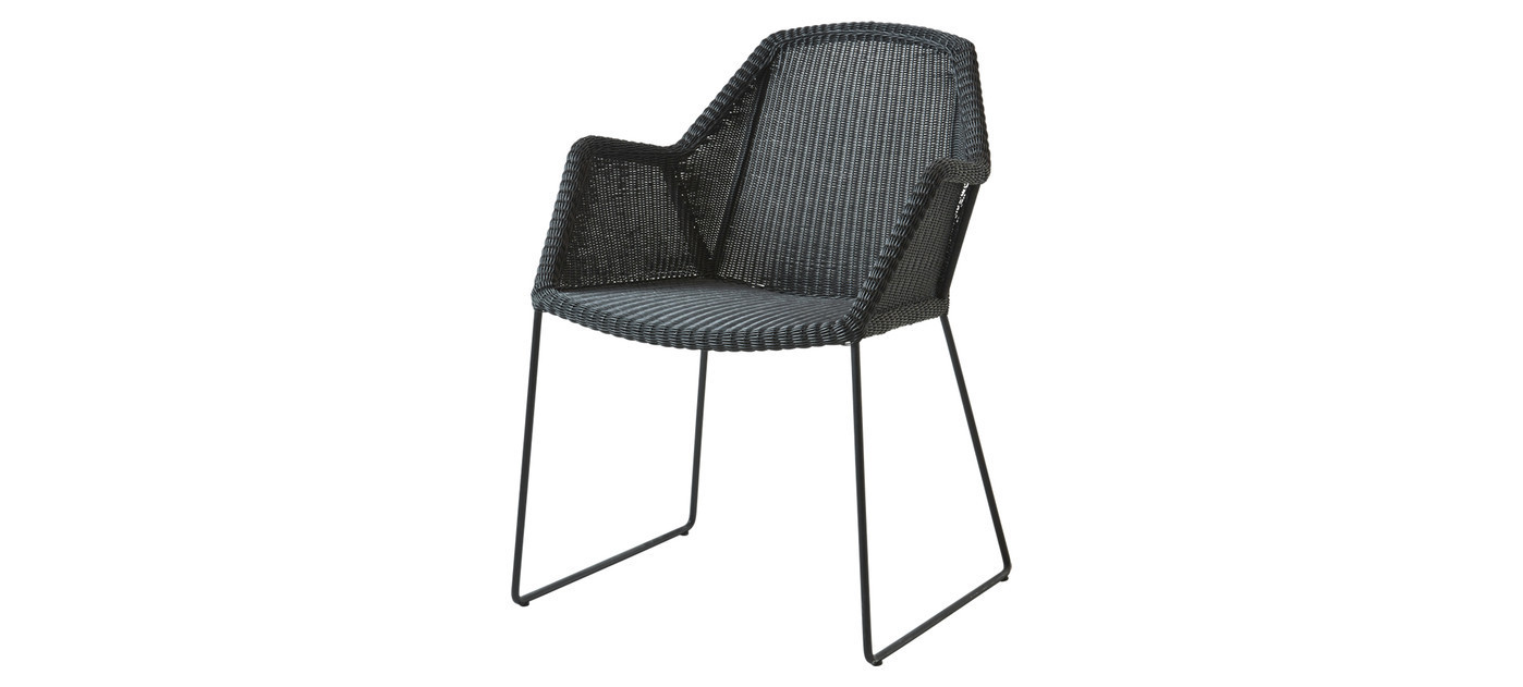 Cane-line Breeze blagovaonska stolica, crna