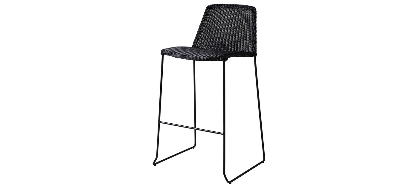 Cane-line Breeze bar chair, black