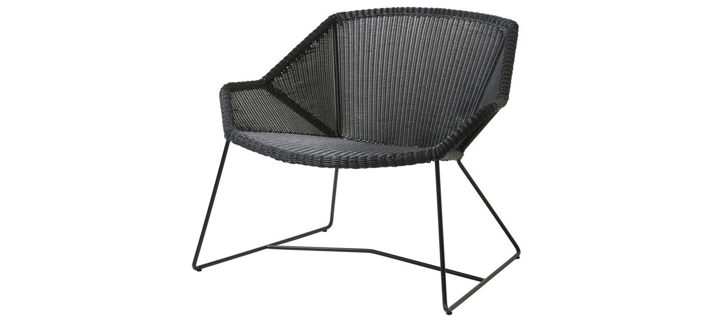 Cane-line Breeze poltrona lounge, nero