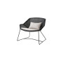 Cane-line Breeze lounge chair, black, cushion set Natté Sand