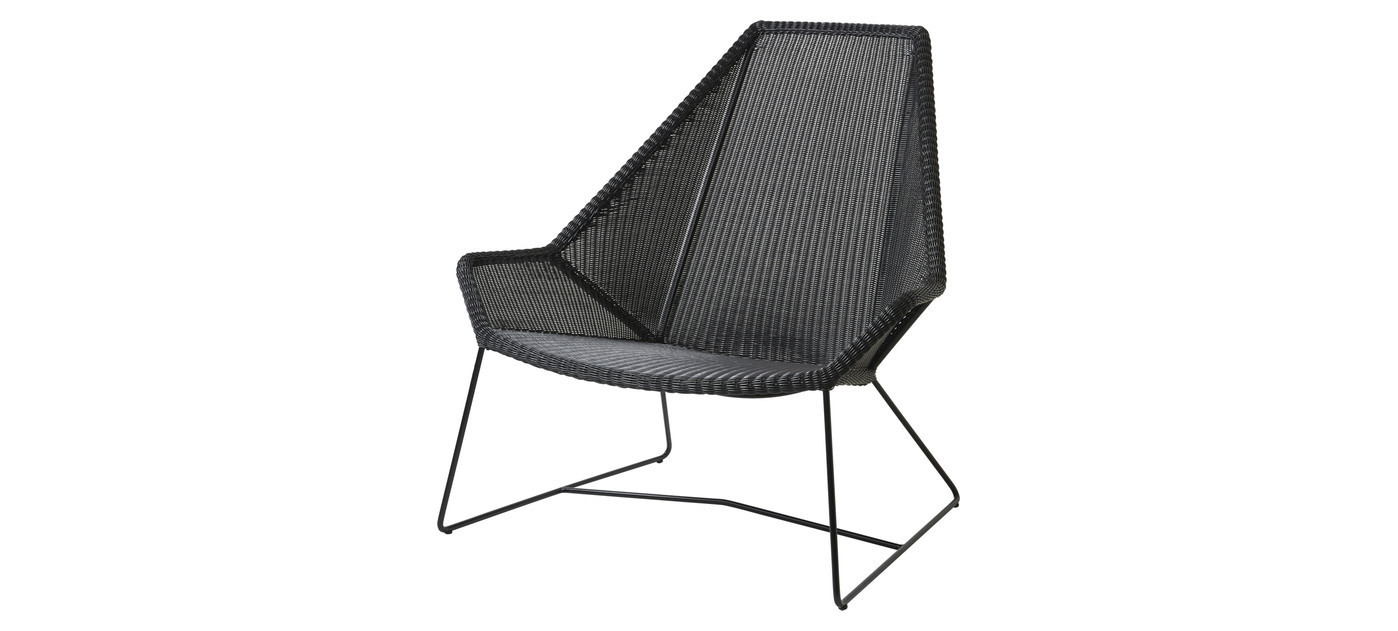 Cane-line Breeze Hochlehner, Schwarz