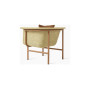 Poltrona lounge Wicked, struttura terracotta, intreccio naturale